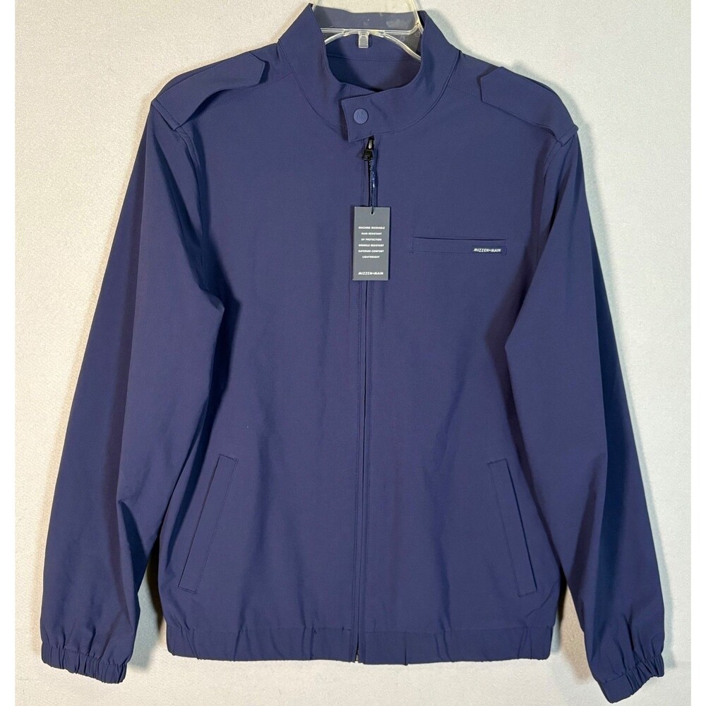 NWT Mizzen Main Daulton Jacket Mens S Blue Stretch Pockets Performance Menswear